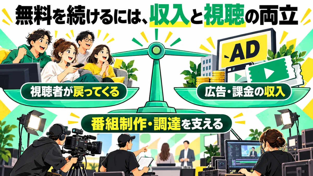 視聴体験と収入の両立という条件を伝える