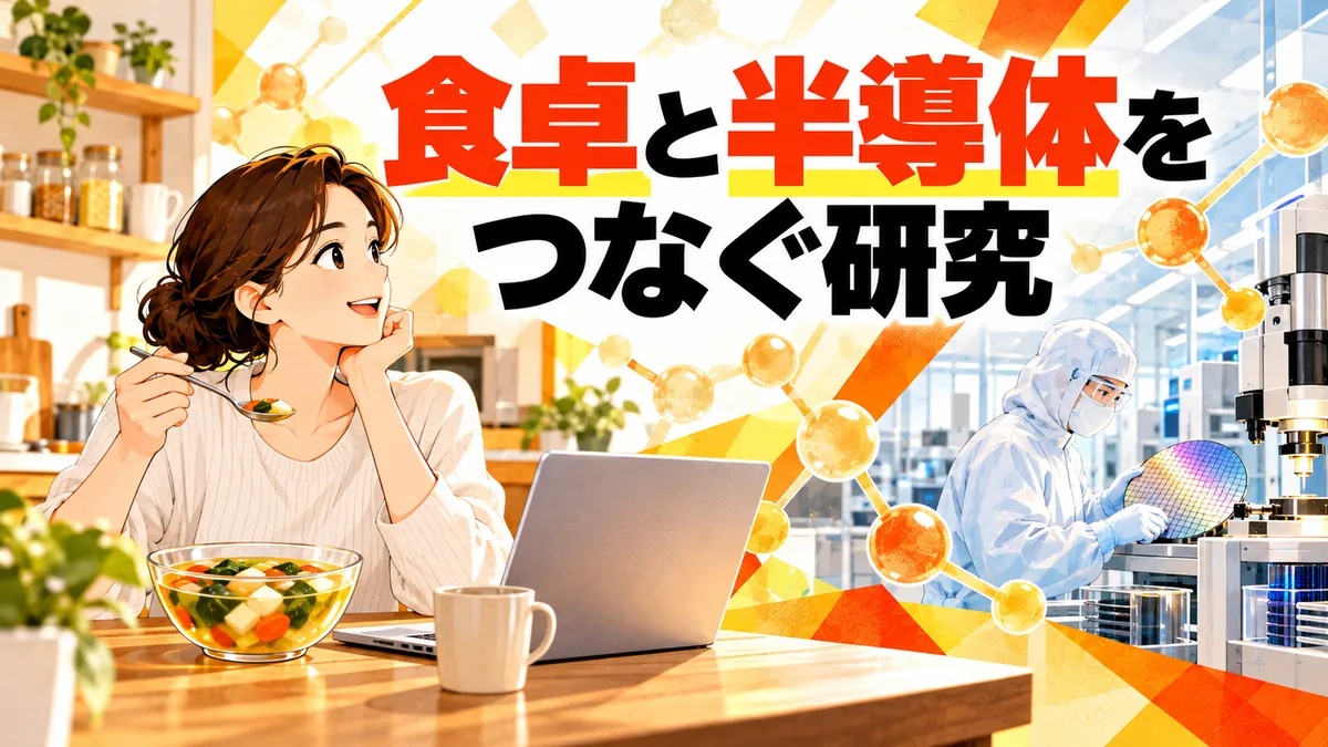 食卓と半導体をつなぐ研究