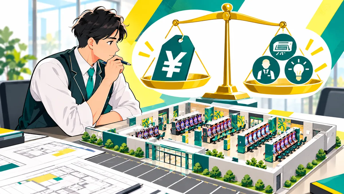 料金と店の運営負担を検討する場面