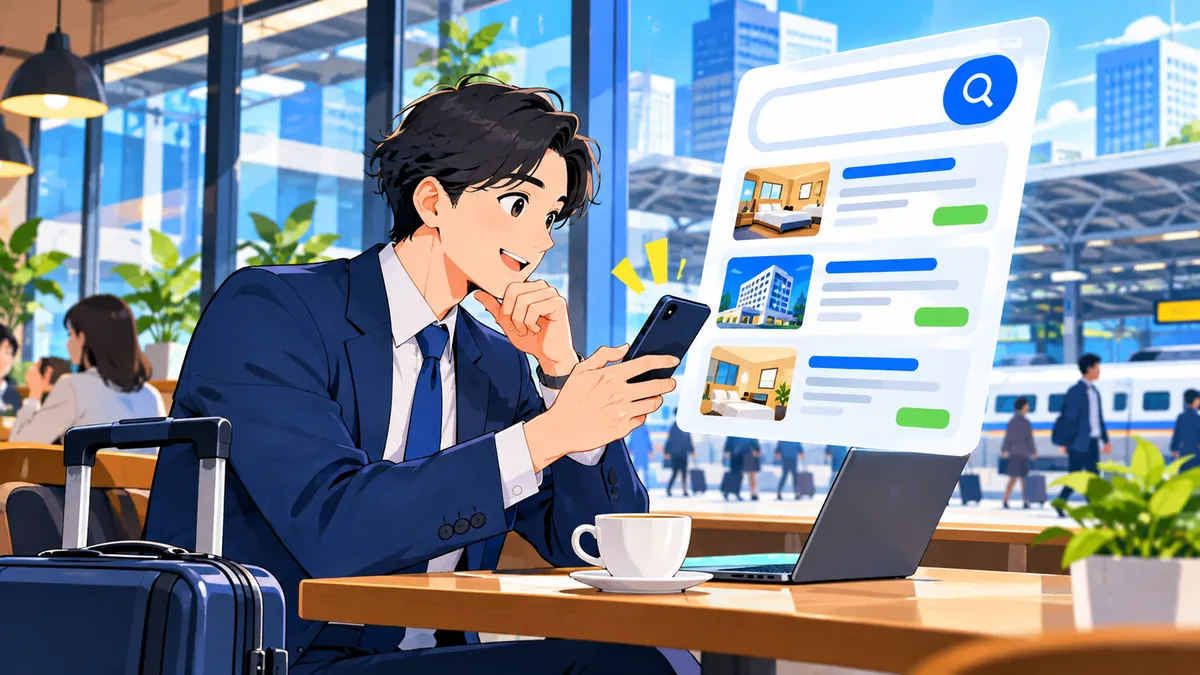 無料検索を使う人の行動を示す