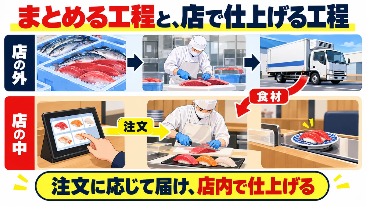 注文式の店は、どう費用を抑える？