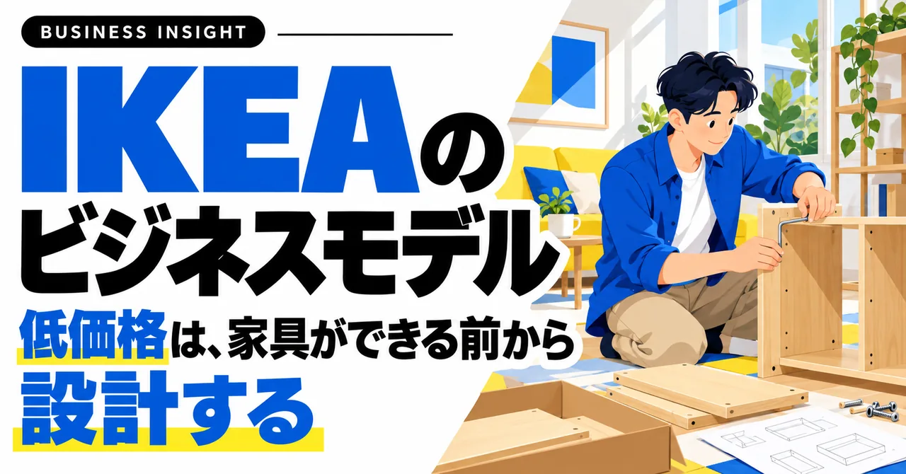 IKEAのビジネスモデル-低価格は、家具ができる前から設計する