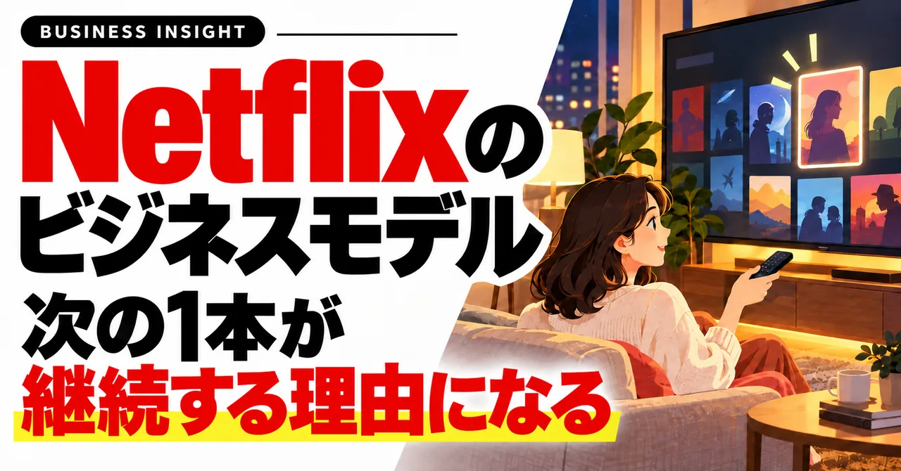 Netflixのビジネスモデル-次の1本が継続する理由になる