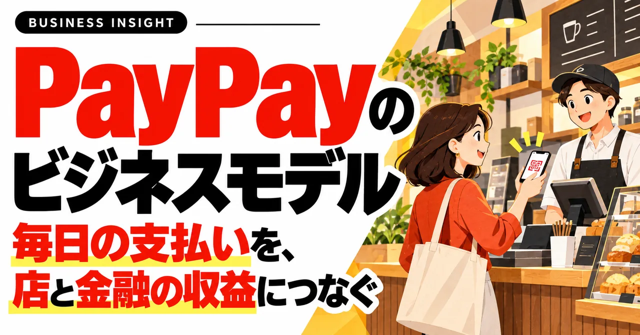 PayPayのビジネスモデル-毎日の支払いを、店と金融の収益につなぐ