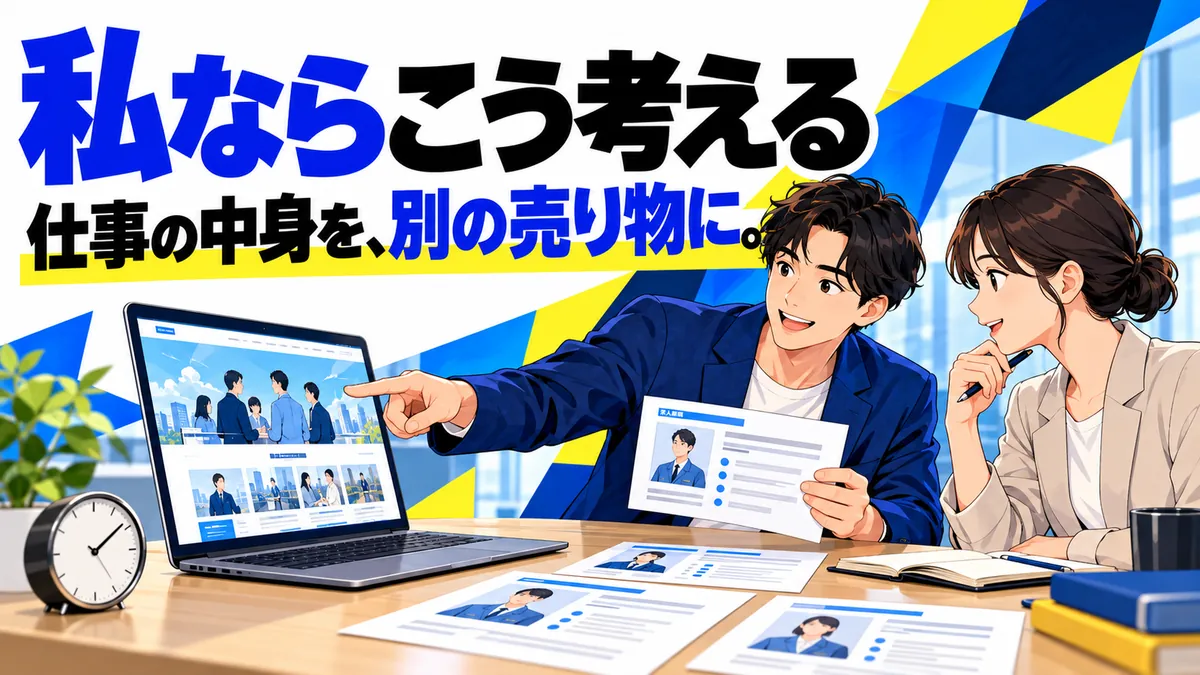 採用支援への応用例を考察として描く