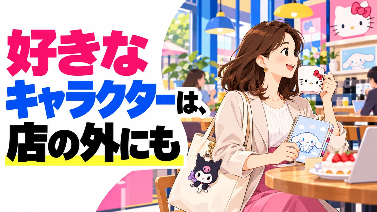 日常でキャラクターを楽しむ場面を伝える